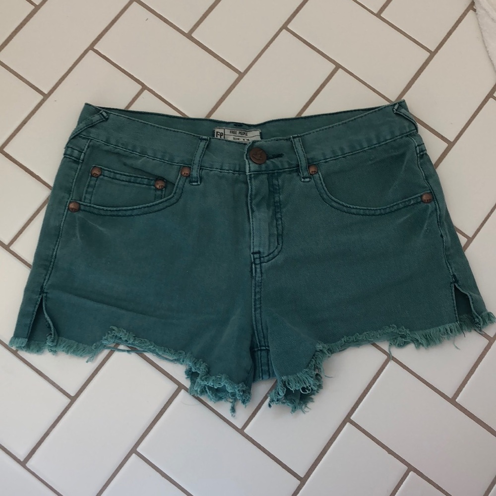 Free People Green Shorts